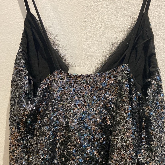 Stunning Black sequin dress Zara W & B collection 🇧🇬 Made in Bulgarie 🇧🇬 - Picture 11 of 15